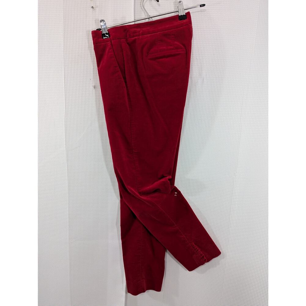 Talbots Rsvp! Ruby Red Stretch Velvet, Ruffled An… - image 2